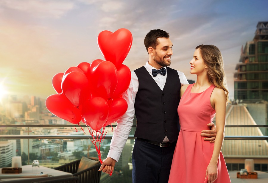 man and woman couple celebrating valentines day - Best Getaway valentine gift for husband valentines ideas for him in New York City