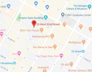 Map of 25 West 23nd Street