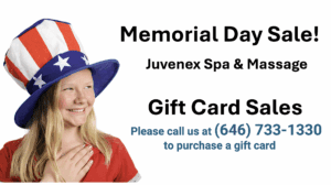 Memorial day Sale, Spa massage Gift card sale in New York NYC