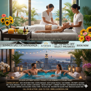 24hrs summer spa sale in New York NYC, Juvenex Spa